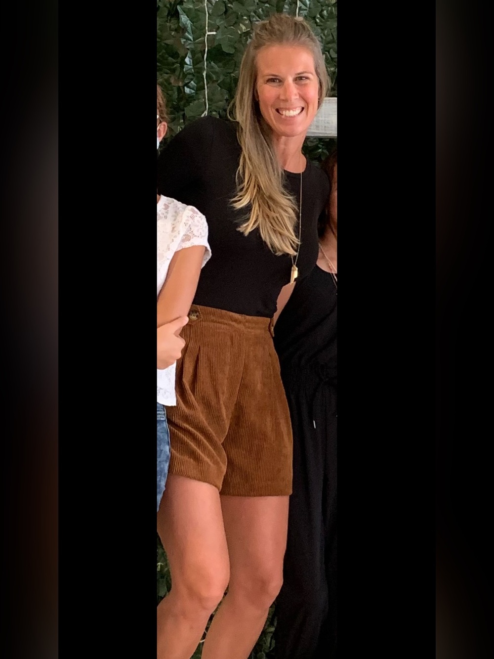 Zara Basic Corduroy Shorts in Brown - M